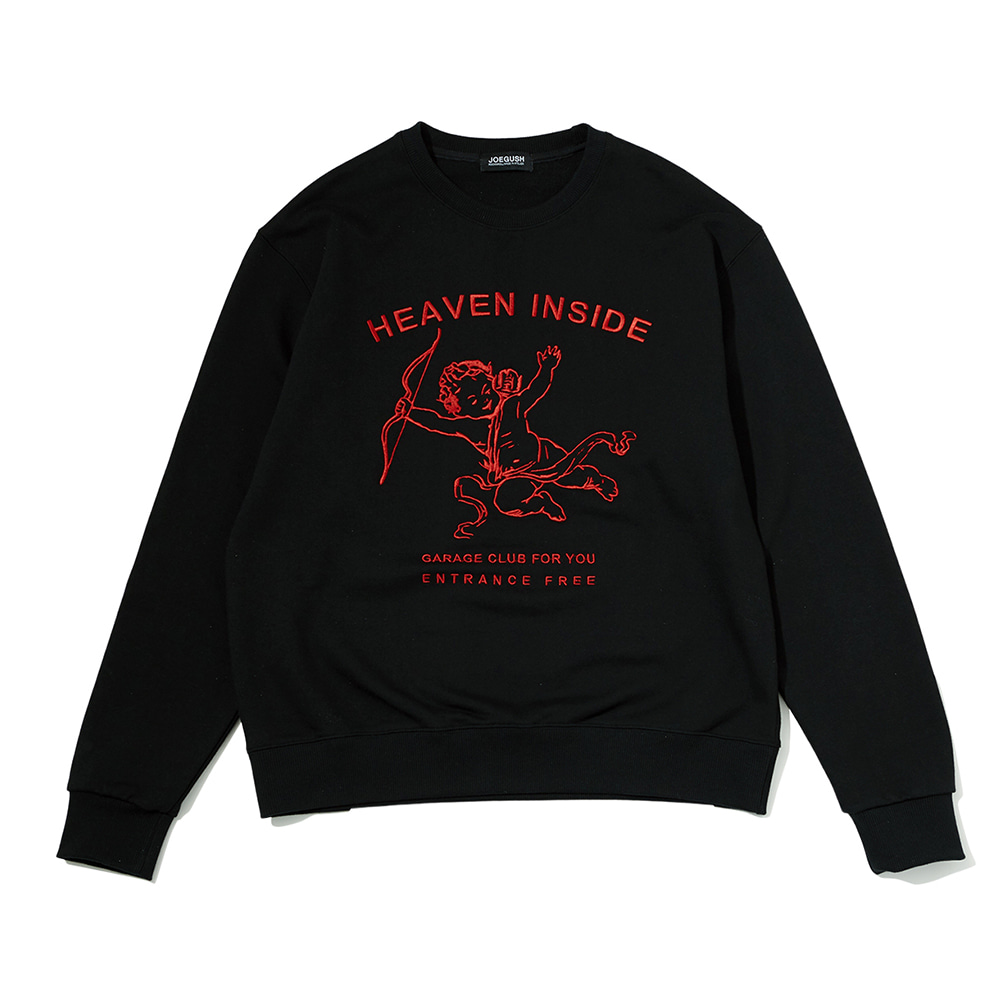 Heaven Inside Sweatshirt (Black/Red)