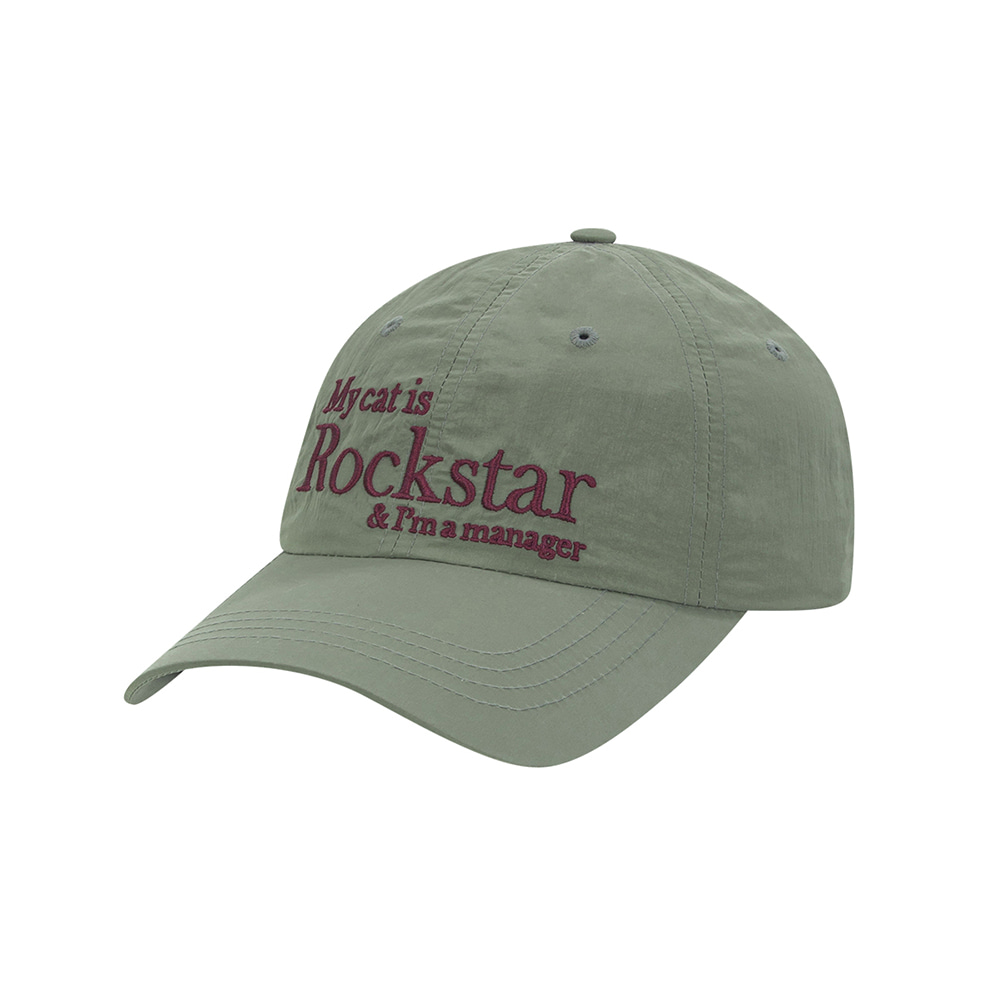 Rockstar cat cap (Olive)